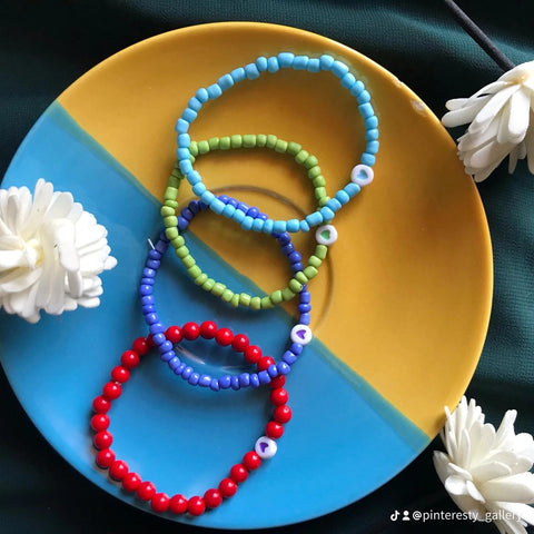 Customizable Beaded Bracelet (Beads & Colors On Demand Available)