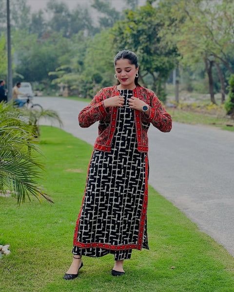 3 Piece Unstitched Printed Lawn Suit - Bin Saeed