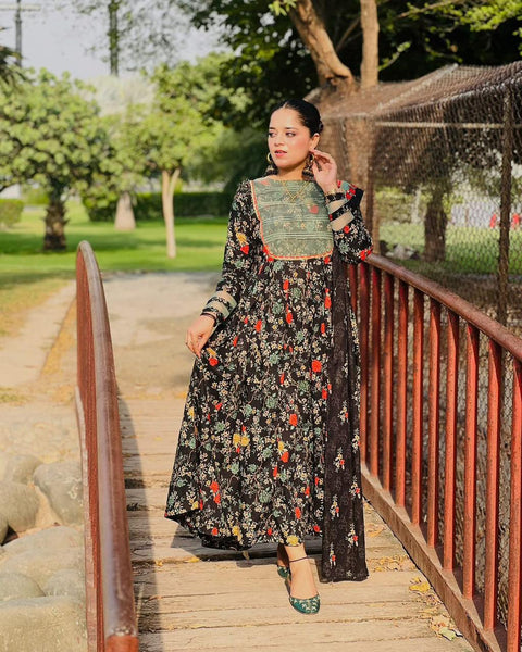 3 Piece Unstitched Printed Lawn Suit - Bin Saeed