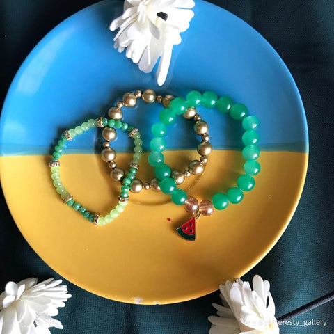 Customizable Beaded Bracelet (Beads & Colors On Demand Available)
