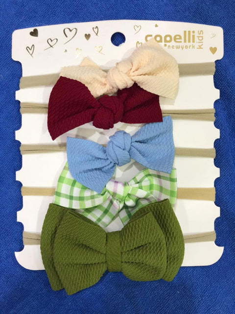 SoftNylon Baby Bow Headbands | Newborn & Toddler Hair Accessories