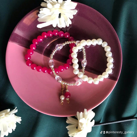 Customizable Beaded Bracelet (Beads & Colors On Demand Available)
