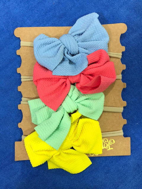 SoftNylon Baby Bow Headbands | Newborn & Toddler Hair Accessories